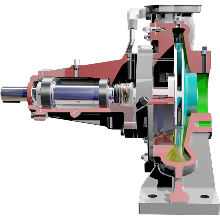Doorsnede droog-zelfaanzuigende pompen